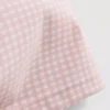 Aktive shorts med høy midje i gingham-mønster