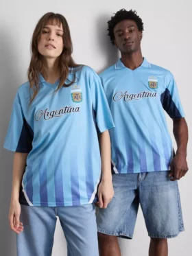 Argentina kortærmet mesh-T-skjorte