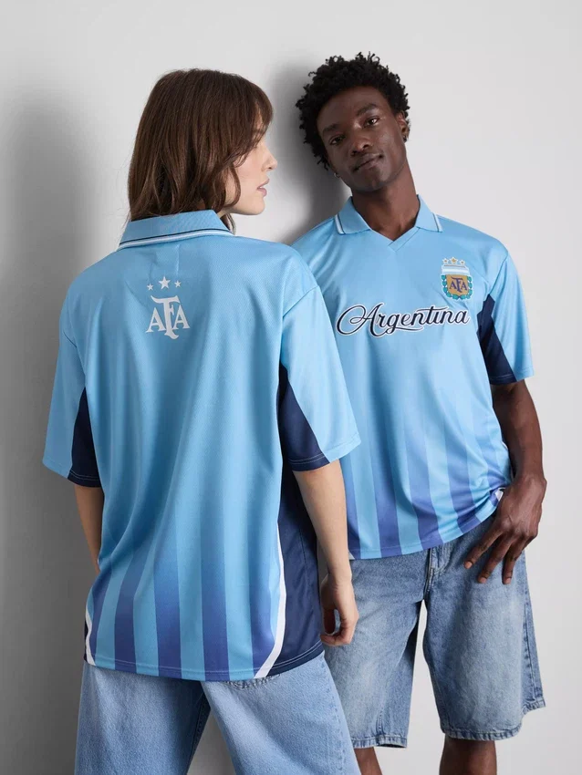 Argentina kortærmet mesh-T-skjorte