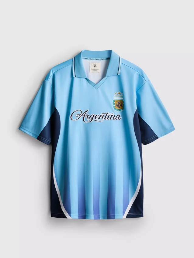 Argentina kortærmet mesh-T-skjorte