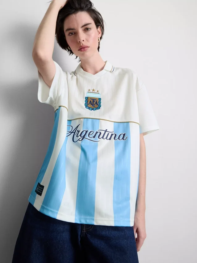 Argentinsk fotballtrøye med krage