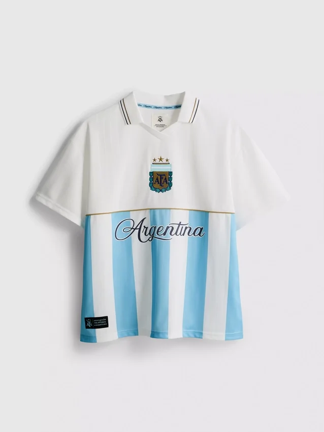 Argentinsk fotballtrøye med krage