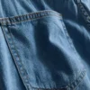 Asymmetrisk skort i bomullsdenim