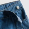 Asymmetrisk skort i bomullsdenim