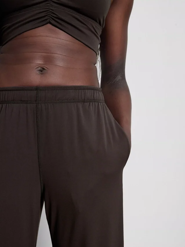 Athleisure-bukser med vide ben