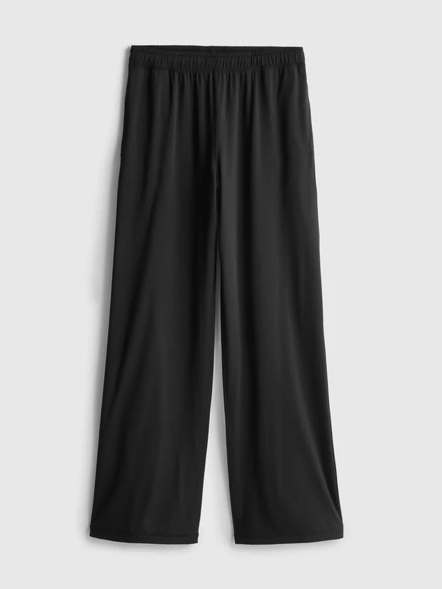 Athleisure-bukser med vide ben