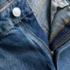 Avslappede jeans med lav midje og rette ben
