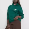 Avslappet hoodie i atletisk stil