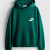 Avslappet hoodie i atletisk stil
