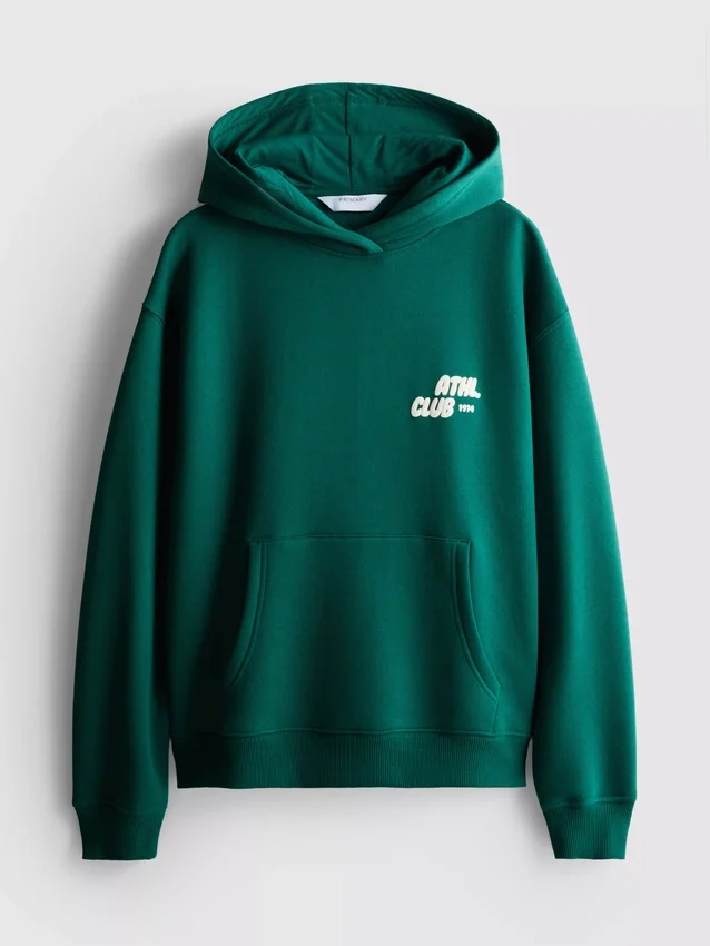 Avslappet hoodie i atletisk stil