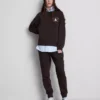 Avslappet sweatshirt i bomullsblanding med trykk