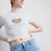 Baby-T-skjorte med «Pride Heart»-motiv i bomullsrik blanding