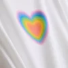 Baby-T-skjorte med «Pride Heart»-motiv i bomullsrik blanding