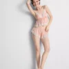 Babydoll-bralette i sateng og blonder til brud