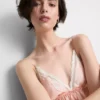 Babydoll-bralette i sateng og blonder til brud