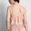Babydoll-bralette i sateng og blonder til brud