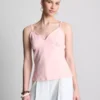 Babydoll-cami-top med V-hals