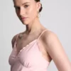 Babydoll-cami-top med V-hals