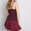 Babydoll-cami-top med V-hals