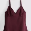 Babydoll-cami-top med V-hals