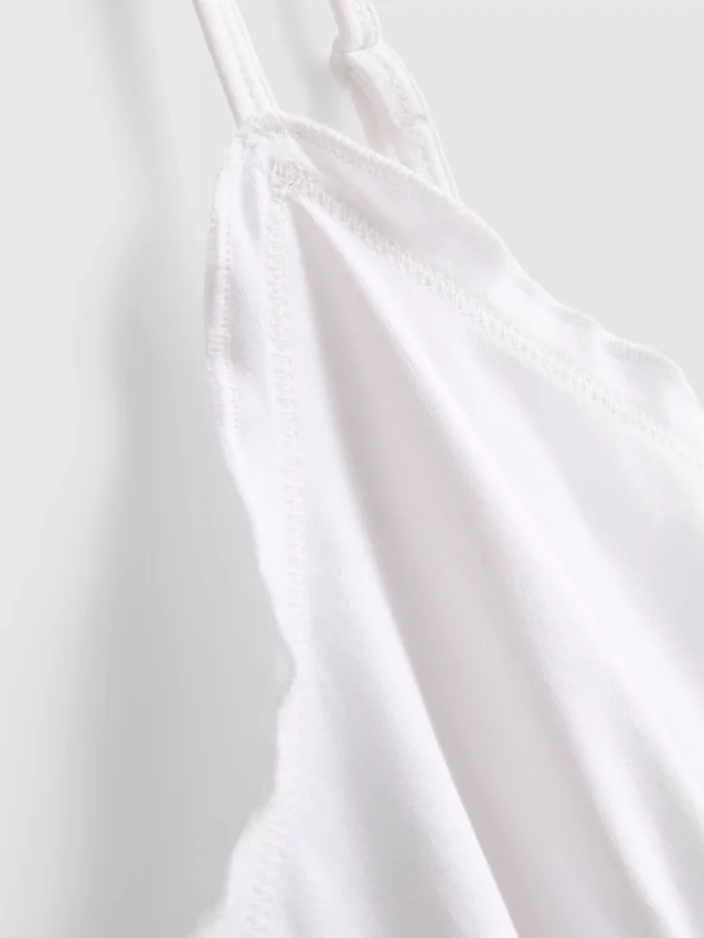 Babydoll-cami-top med V-hals