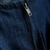 Babydoll-minikjole i bomullsdenim