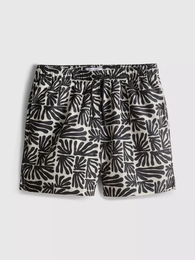 Badeshorts med abstrakt mønster