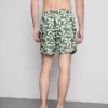 Badeshorts med blomstermønster og snøring