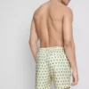 Badeshorts med palmetre-mønster