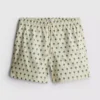 Badeshorts med palmetre-mønster