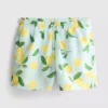 Badeshorts med sitronmønster