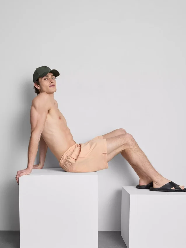 Badeshorts med struktur