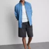 Baggy denimshorts med middels høy midje