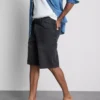 Baggy denimshorts med middels høy midje