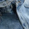 Baggy denimshorts med middels høy midje