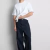 Baggy-jeans med middels høy midje