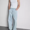 Baggy-jeans med middels høy midje