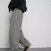 Baggy-jeans med middels høy midje