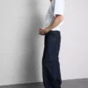 Baggy-jeans med middels høy midje