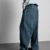 Baggy-jeans med middels høy midje