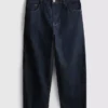 Baggy-jeans med middels høy midje