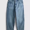 Baggy-jeans med middels høy midje
