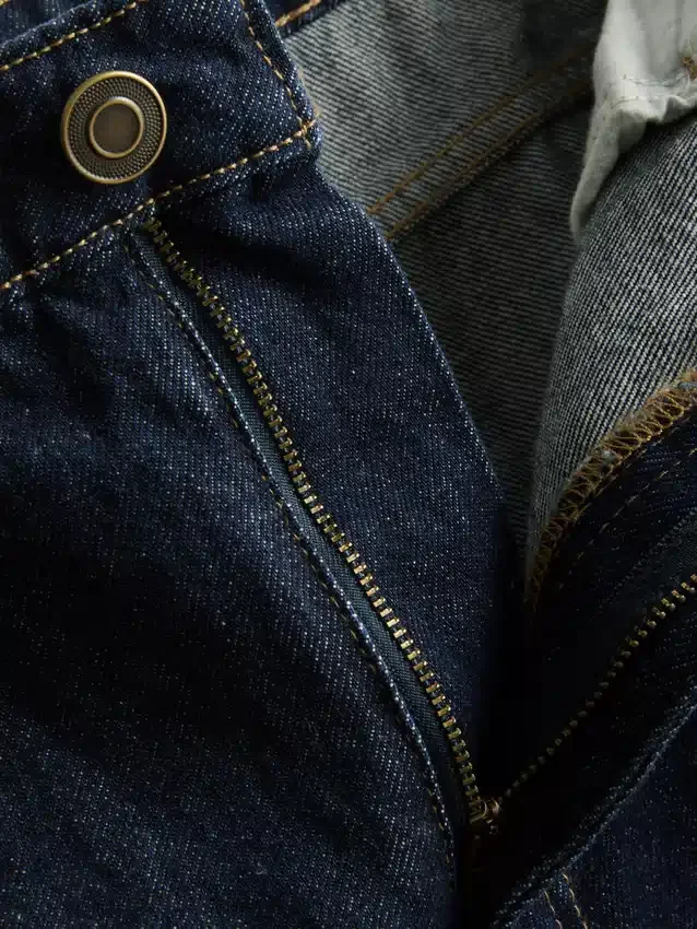 Baggy-jeans med middels høy midje