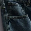 Baggy-jeans med middels høy midje