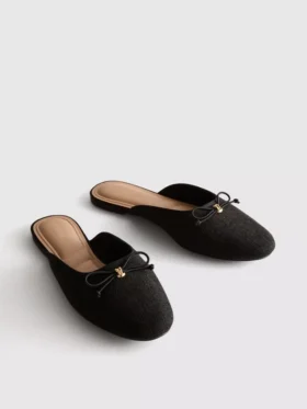 Ballerina-sandaler med sløyfedetalj