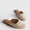 Ballerina-sandaler med sløyfedetalj