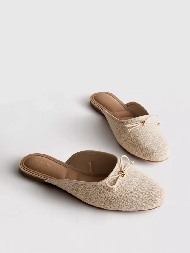 Ballerina-sandaler med sløyfedetalj