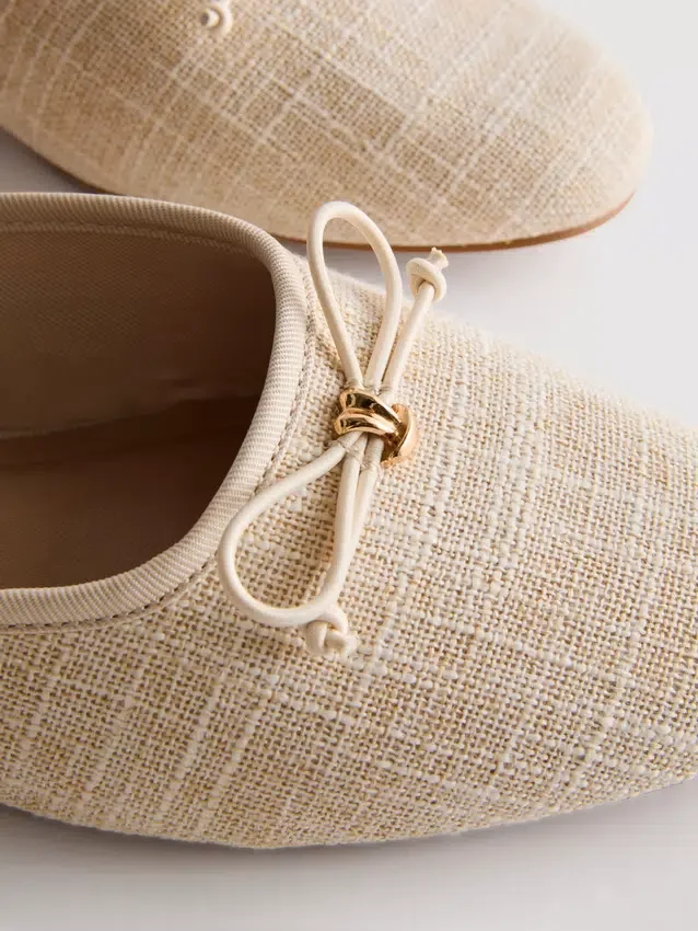 Ballerina-sandaler med sløyfedetalj