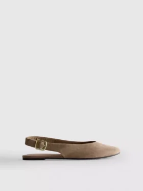 Ballerinasko med hælrem