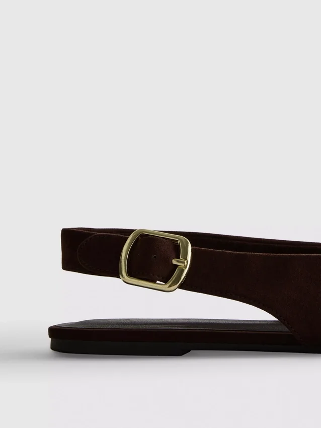 Ballerinasko med hælrem